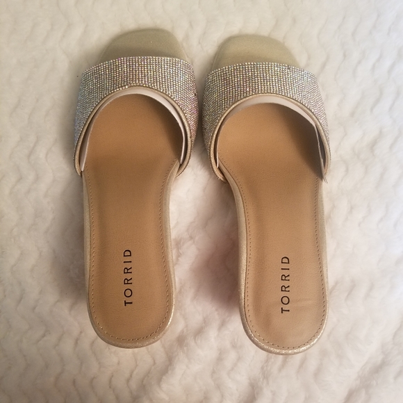 Gold Rhinestone Mule